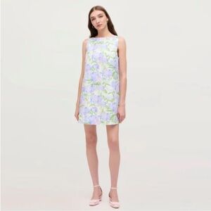Hill House Charlie Hydrangea Print Shift Dress size L . Never worn.